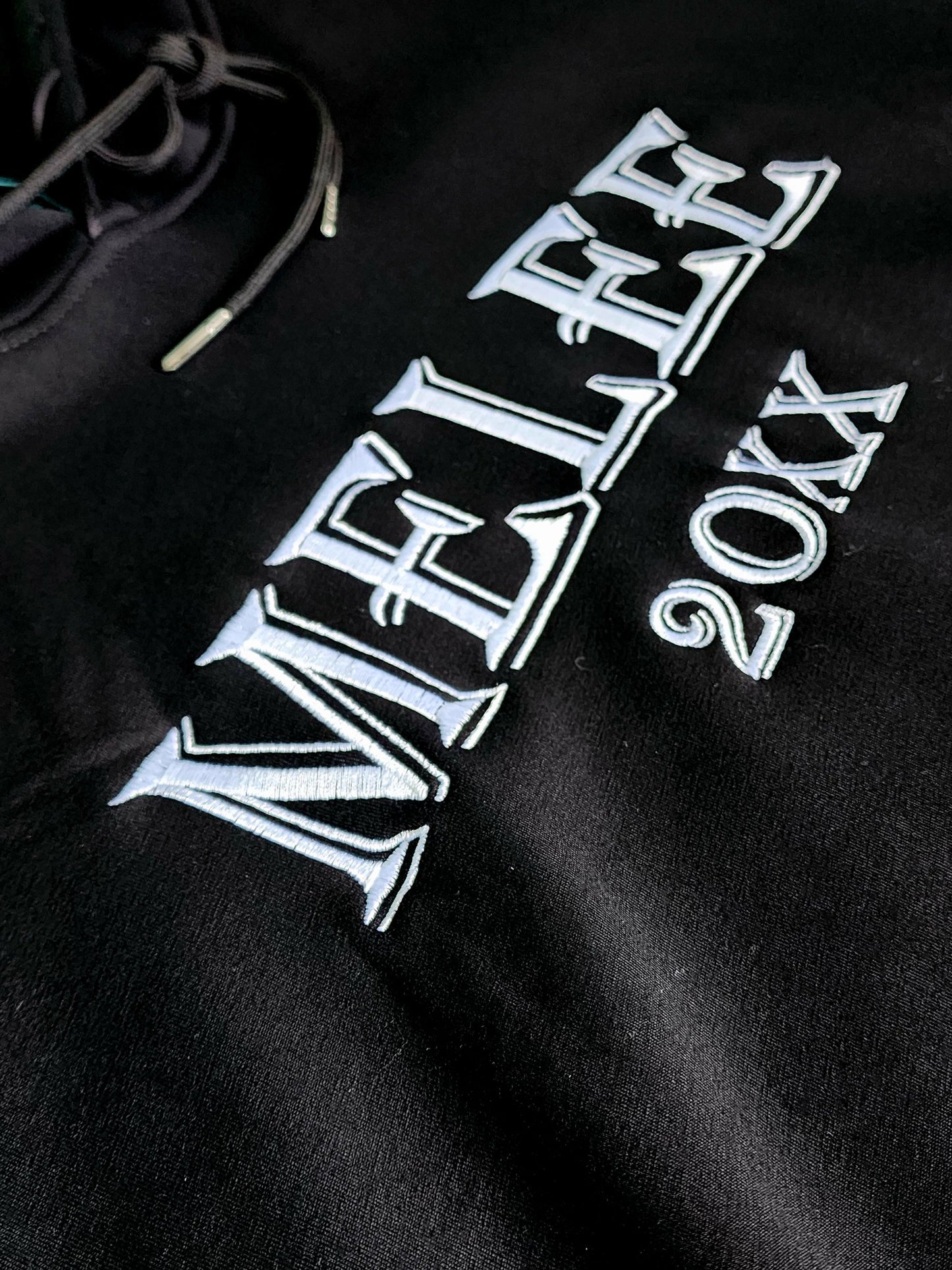 Limited Edition Melee 20XX Silk Hoodie - Black/White