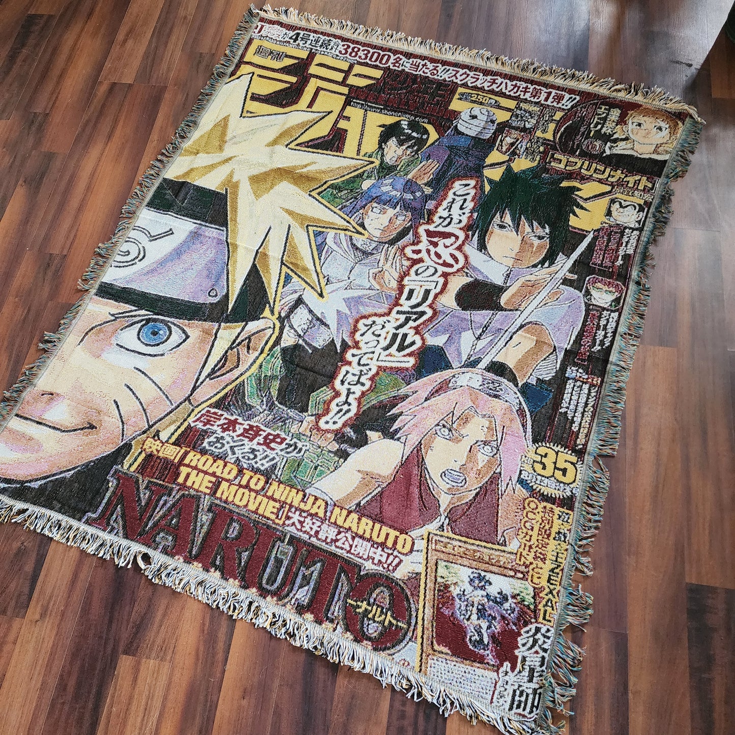 Naruto Jump Woven Blanket