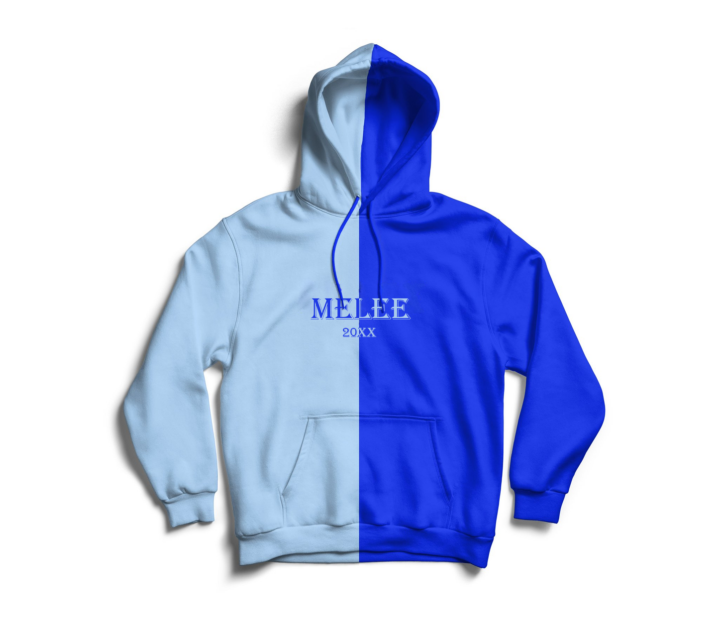 Melee 20XX Silk Hoodie - Light Blue/Blue