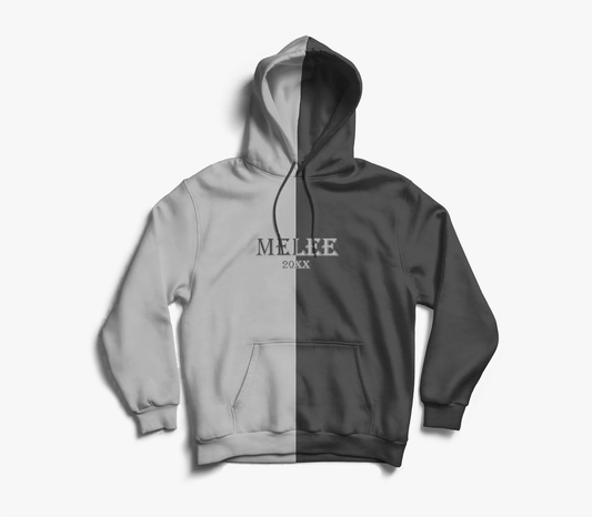 Melee 20XX Silk Hoodie - Dark Grey/Black