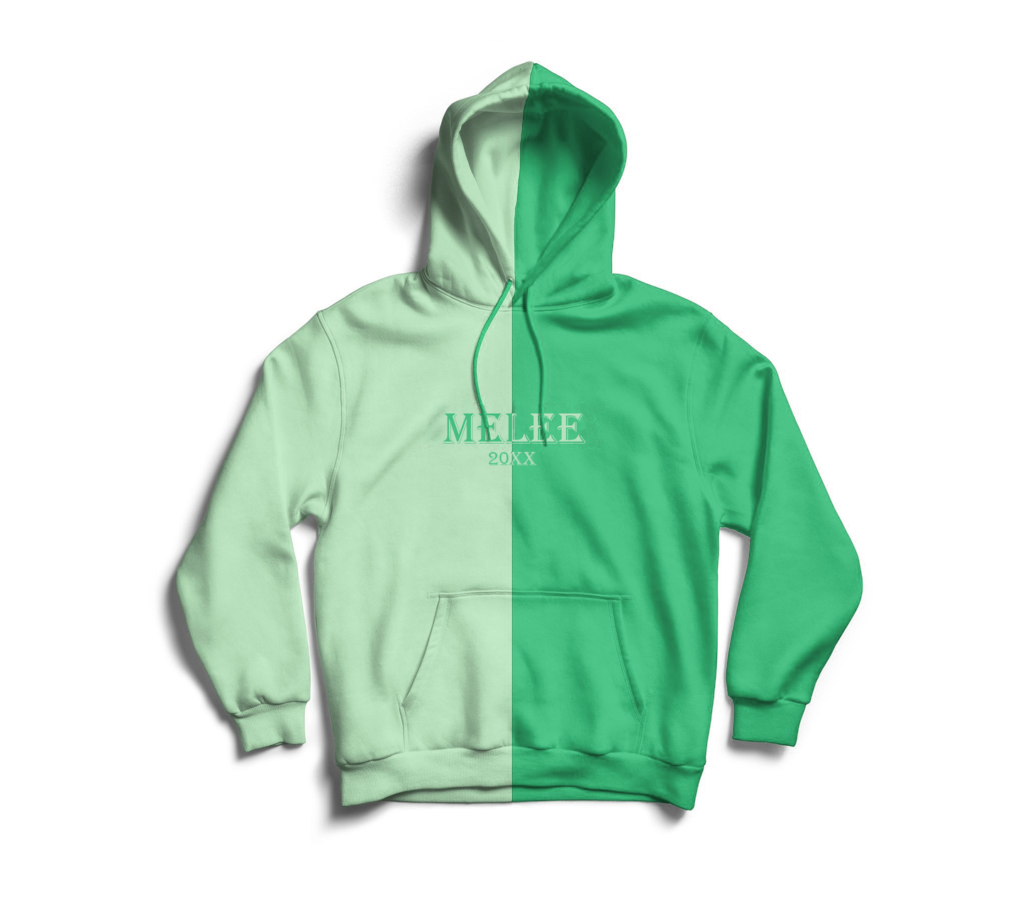 Melee 20XX Silk Hoodie - Light Green/Green