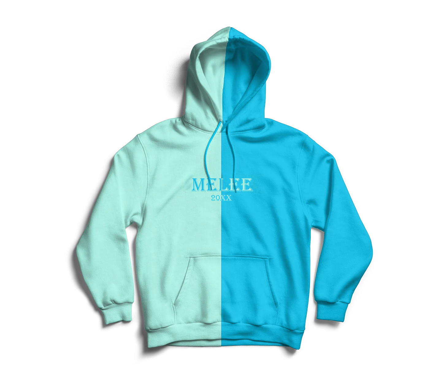 Melee 20XX Silk Hoodie - Pastel Green/Blue