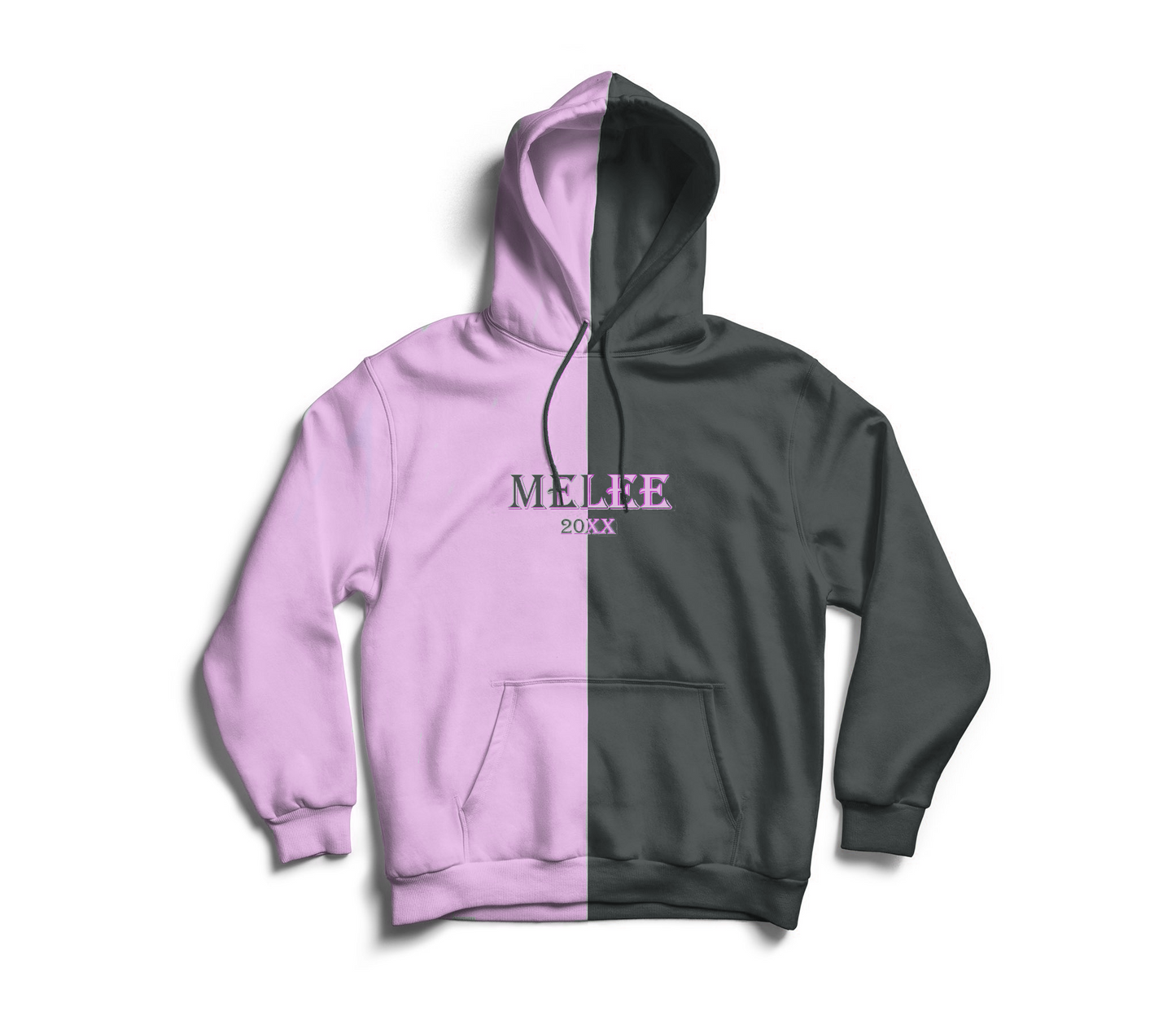 Melee 20XX Silk Hoodie - Pink/Black