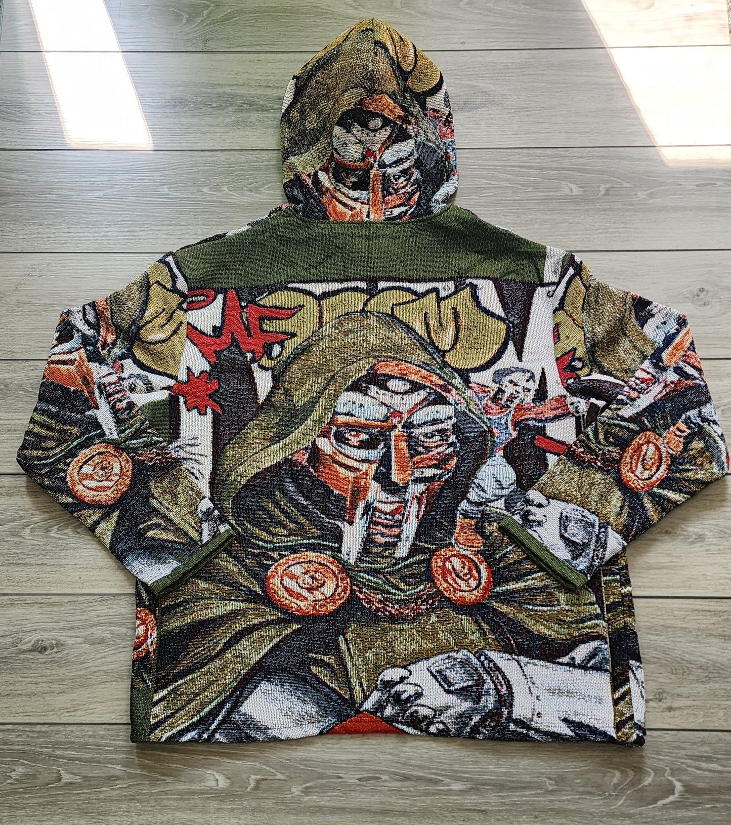 MF DOOM Zip Up Tapestry Hoodie