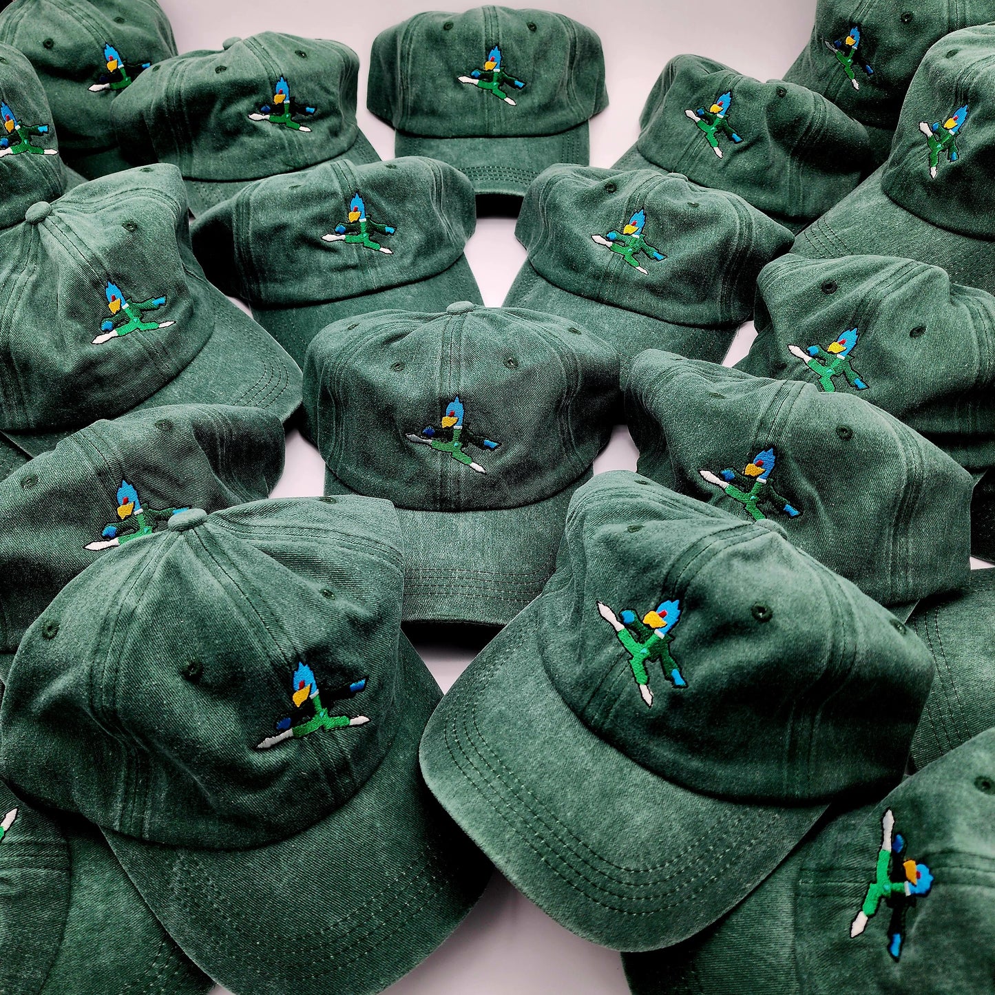 Green Denim Falco Dad Hat