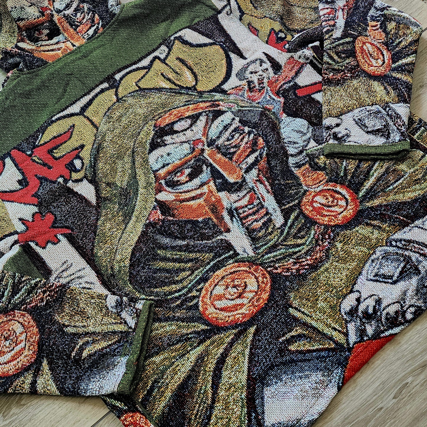 MF DOOM Zip Up Tapestry Hoodie