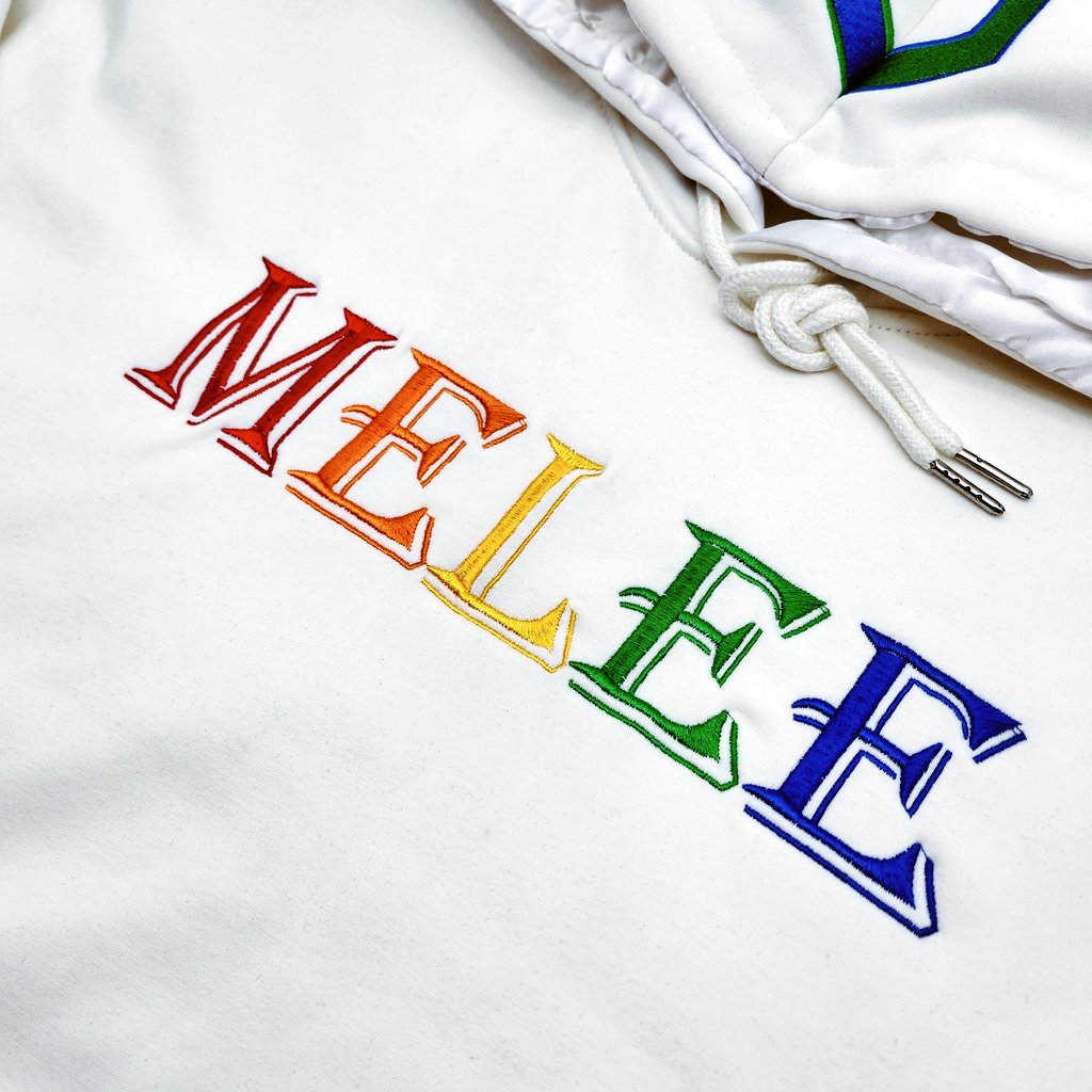 Limited Edition Melee 20XX Silk Hoodie - Rainbow